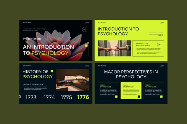 高校心理学专业心理学课程教学PPT模板 - 顶尖PPT