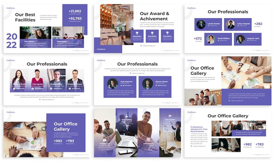 国外商业商务企业介绍总结汇报PPT模板 - 顶尖PPT