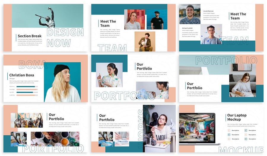 创意设计作品展示方案Keynote模板 - 顶尖PPT