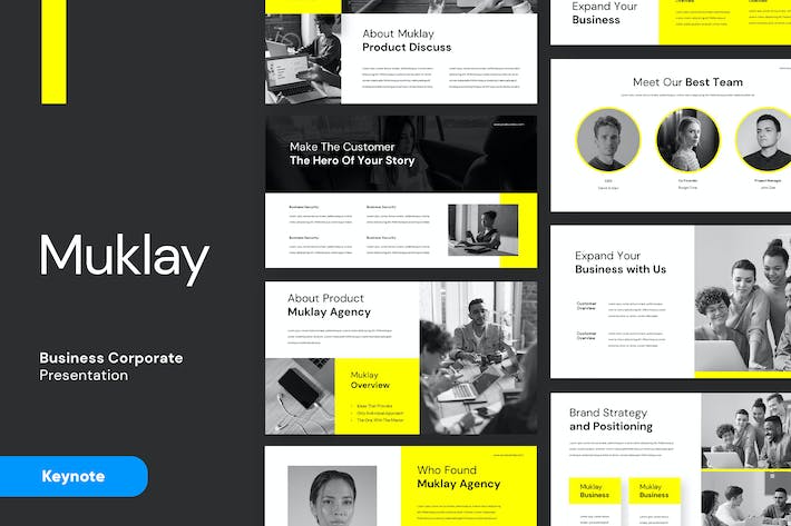 商务企业品牌形象Keynote演示模板 - 顶尖PPT