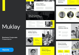 商务企业品牌形象Keynote演示模板 - 顶尖PPT