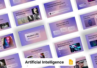 人工智能科技应用企业数字转型PPT模板 - 顶尖PPT