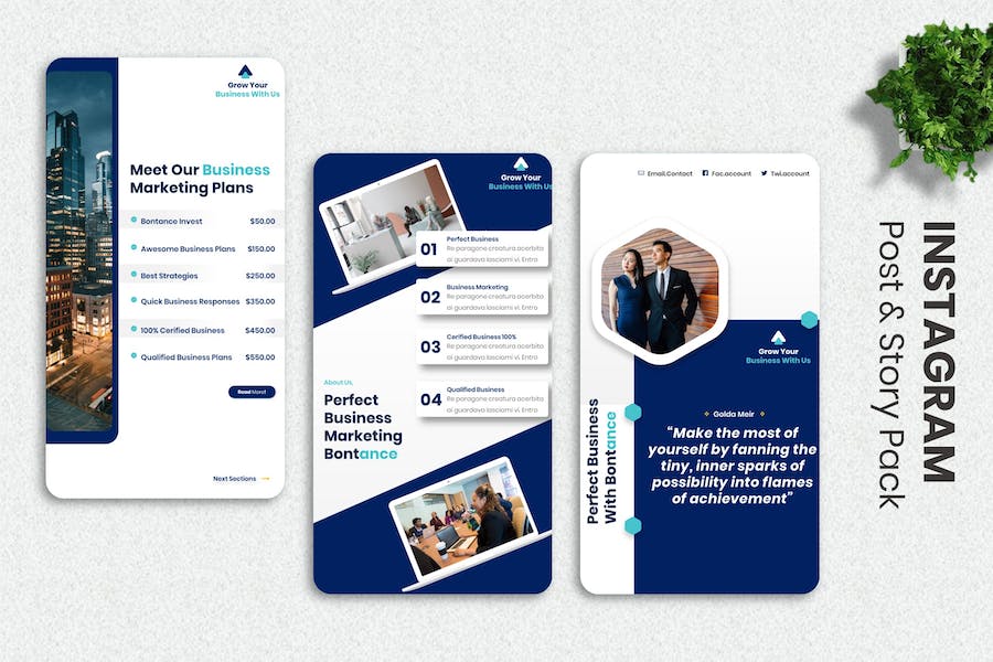 社交媒体宣传尺寸keynote模板 - 顶尖PPT