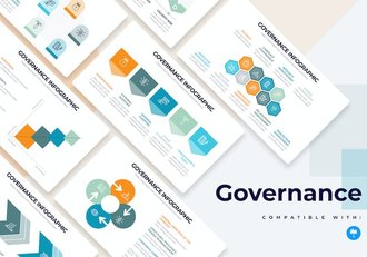 企业治理信息图表keynote模板 - 顶尖PPT