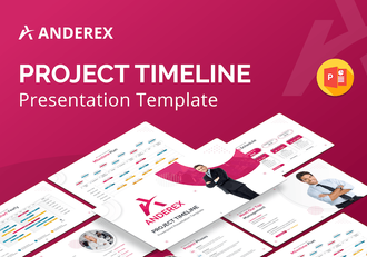 项目开发进度时间线梳理展示图形PowerPoint模板 - 顶尖PPT