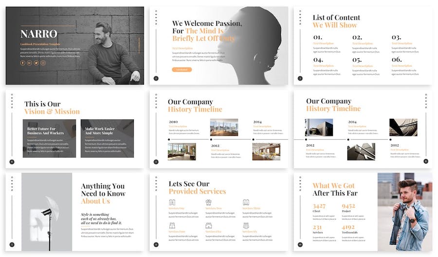 时尚服装品牌推广展示Keynote模板 - 顶尖PPT