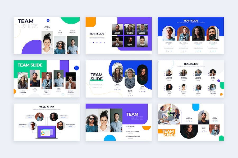 商业团队协作管理信息图形PPT模板 - 顶尖PPT