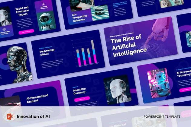 AI人工智能创新技术PPT模板 - 顶尖PPT
