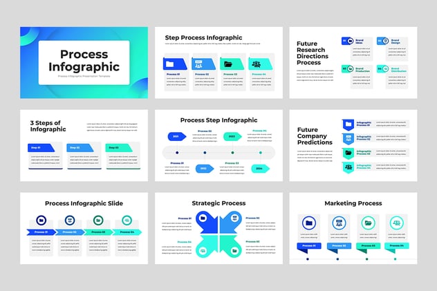 流程信息图制作展示Keynote模板 - 顶尖PPT