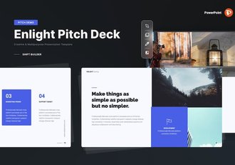 蓝色简约商务商业通用PPT模板 - 顶尖PPT