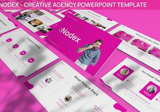 广告创意机构年度案例总结汇报国外PPT模板 - 顶尖PPT