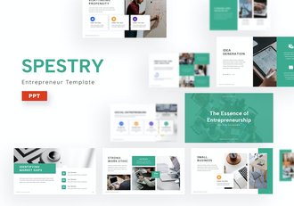 商务风格企业介绍工作总结PPT模板 - 顶尖PPT