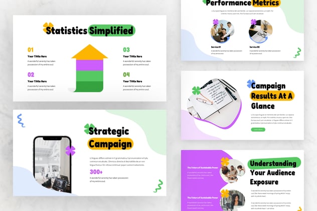 活动绩效细分keynote模板 - 顶尖PPT