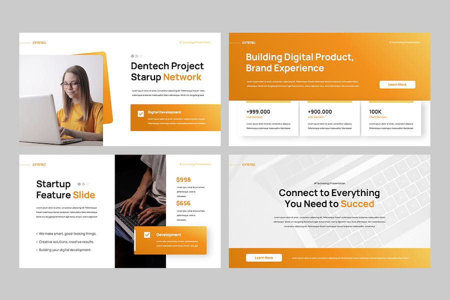 科技IT互联网创业项目推介Keynote模板 - 顶尖PPT