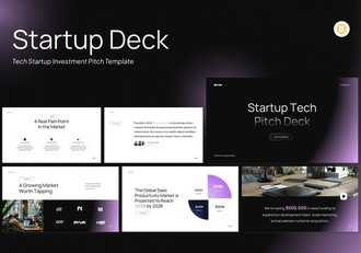 科技初创公司投资推介PPT模板 - 顶尖PPT