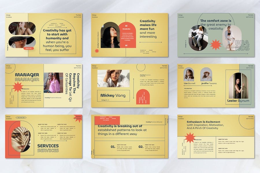 网红影响者社交媒体推广PPT模板 - 顶尖PPT