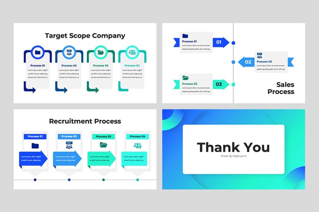 流程信息图制作展示Keynote模板 - 顶尖PPT