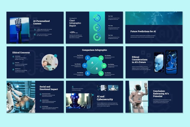 人工智能影响力keynote模板 - 顶尖PPT