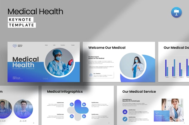 医学研究报告医疗机构介绍项目汇报keynote模板 - 顶尖PPT