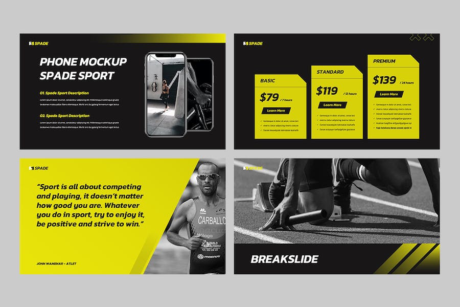 国外健身运动培训Keynote模板 - 顶尖PPT