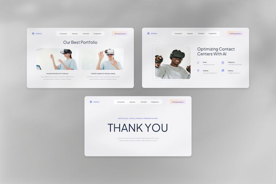 虚拟世界VR人工智能未来科技主题PPT模板 - 顶尖PPT