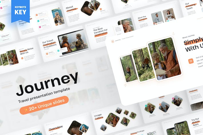 旅游目的地推荐攻略讲座方案Keynote模板 - 顶尖PPT