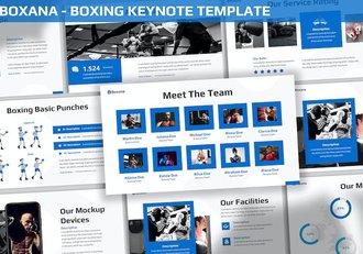 拳击运动培训讲述方案Keynote模板 - 顶尖PPT