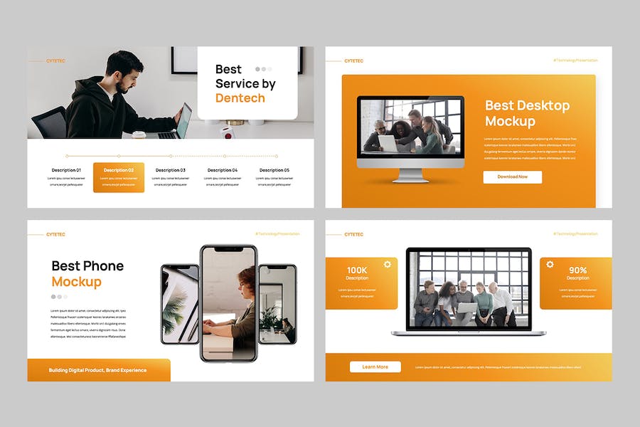 科技IT互联网创业项目推介Keynote模板 - 顶尖PPT