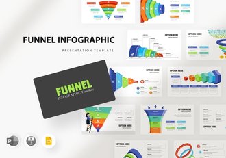 漏斗信息图表PPT模板 - 顶尖PPT