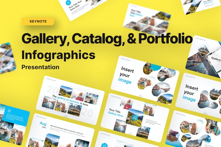 创意时尚旅游景点摄影展示通用keynote模板 - 顶尖PPT