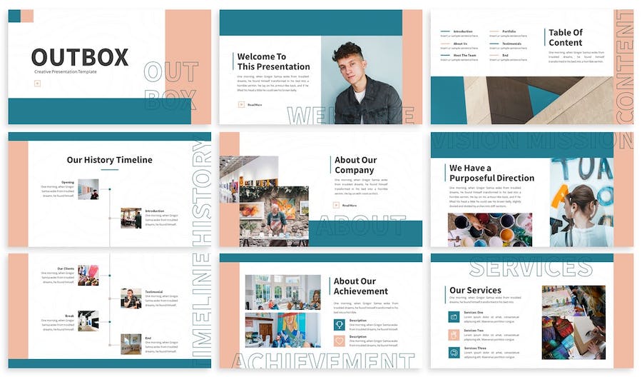 创意设计作品展示方案Keynote模板 - 顶尖PPT