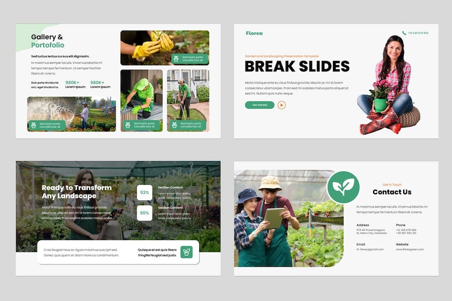 园林景观设计讲述展示方案规划实现Keynote模板 - 顶尖PPT
