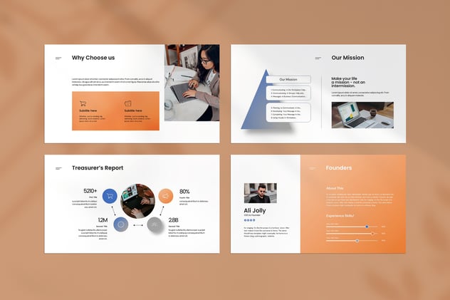 商业业务工作总结报告Keynote模板 - 顶尖PPT