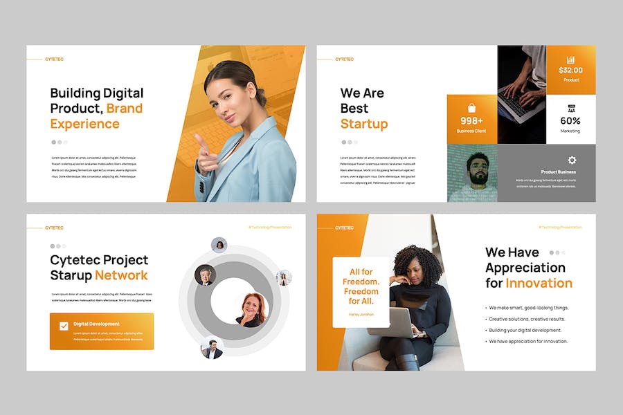 科技IT互联网创业项目推介Keynote模板 - 顶尖PPT