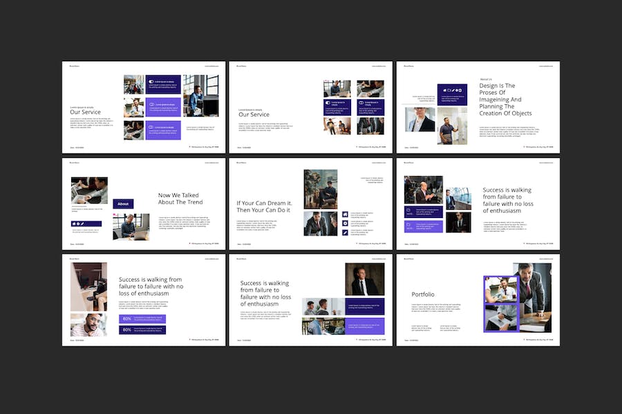 励志领域内容展示专业Keynote模板 - 顶尖PPT
