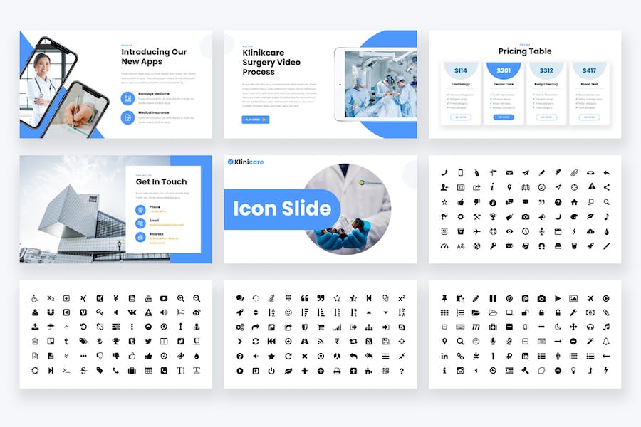 医疗诊所业务服务介绍展示PPT模板 - 顶尖PPT