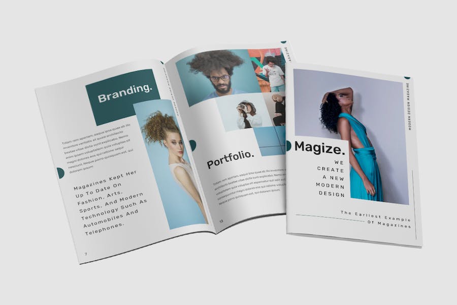 时尚杂志风格展示Keynote模板 - 顶尖PPT