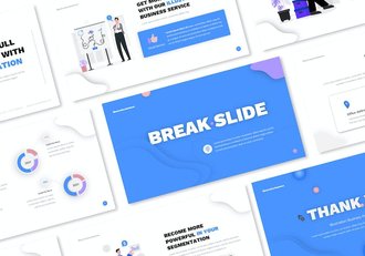 数据分析插画风格Keynote演示文稿 - 顶尖PPT