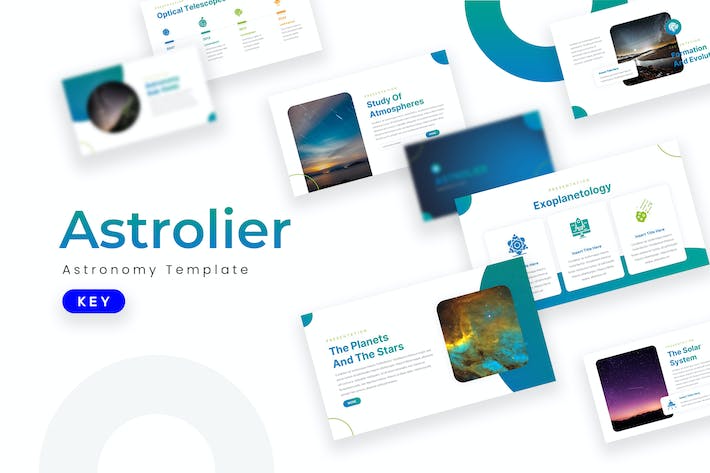 美丽星空摄影图片介绍keynote模板 - 顶尖PPT