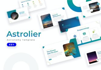 美丽星空摄影图片介绍keynote模板 - 顶尖PPT