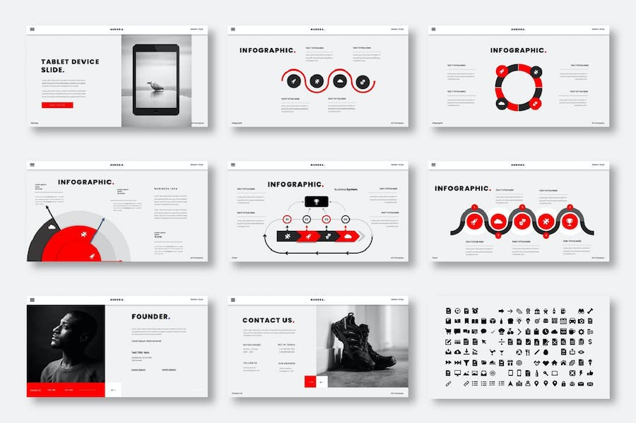 商务企业品牌宣传方案Keynote模板 - 顶尖PPT