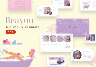 美容护肤化妆品推广宣传PPT模板 - 顶尖PPT