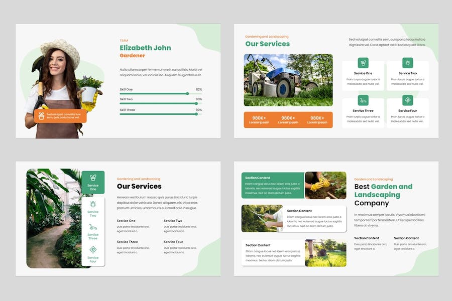 园林景观设计讲述展示方案规划实现Keynote模板 - 顶尖PPT