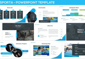 体育运动健身推广宣传PPT模板 - 顶尖PPT