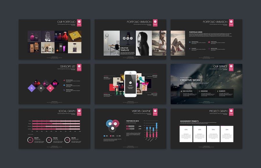 创意商业合作年计划总结汇报通用keynote模板 - 顶尖PPT