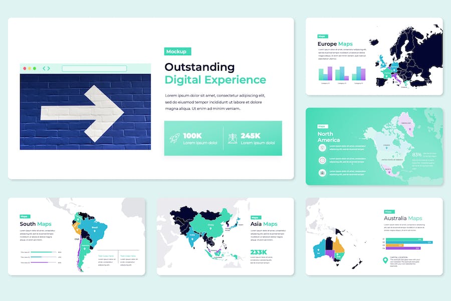 国外设计数字营销代理高端业务展示PPT模板 - 顶尖PPT