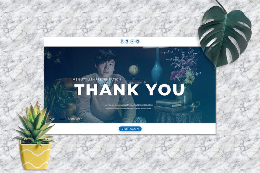 时尚服装男士穿搭商务推介PPT模板 - 顶尖PPT