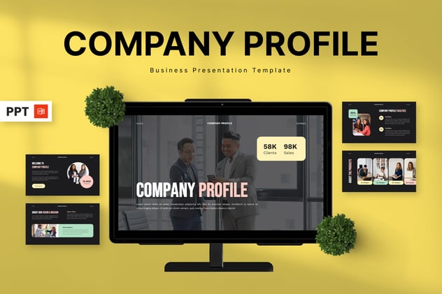 公司简介商业PPT模板 - 顶尖PPT