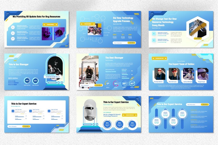 科技产品介绍技术方案演示PPT模板 - 顶尖PPT