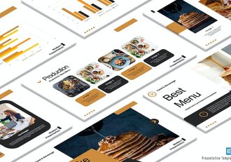 创意作品集项目展示堆叠Keynote模板 - 顶尖PPT